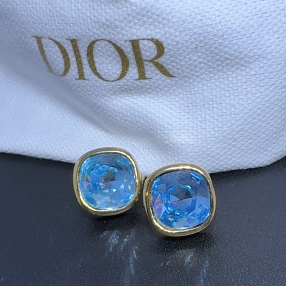 Dior Gold Plated Clip on Earrings